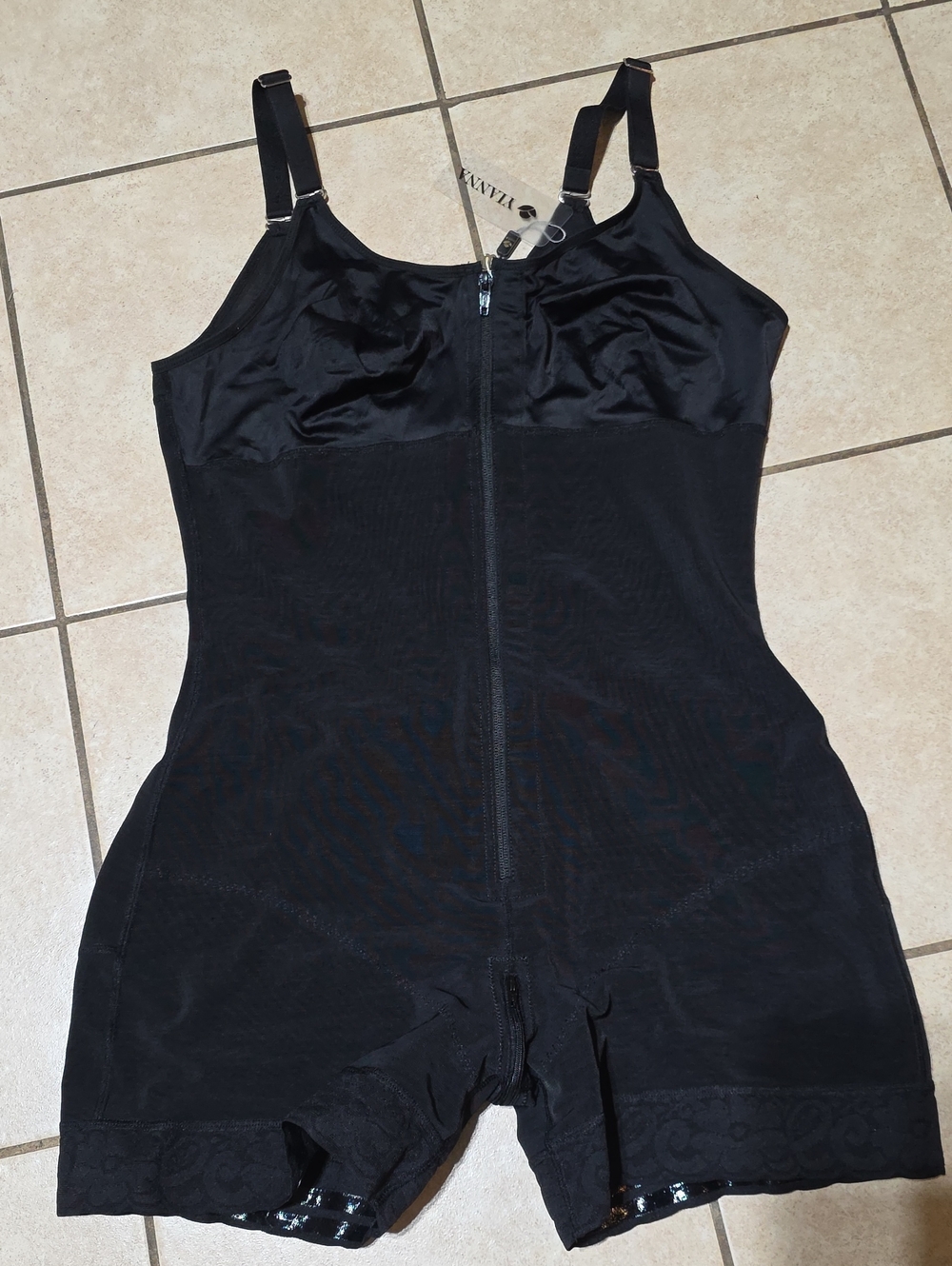 Women's Black Full-Body Shapewear Bodysuit